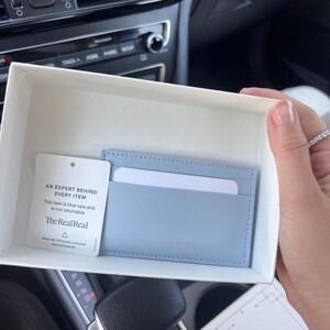 Alexander McQueen Blue Cardholder